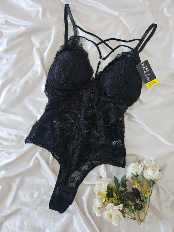 Producto - BODY IMPORTADO DE ENCAJE CON PUSH UP (A47 I) NEGRO