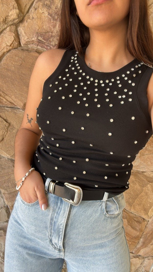 Producto - MUSCULOSA MALLORCA (NEGRA)
