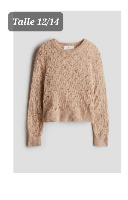 Producto - Sweater lana HyM talle 12/14 beighe