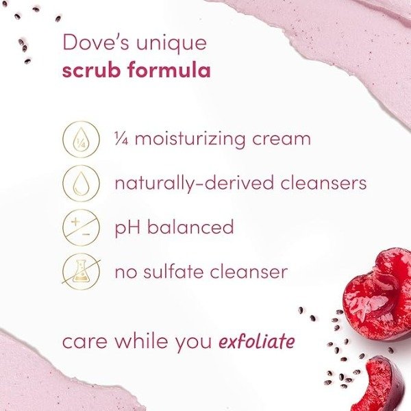 Producto - Dove Cherry and Chia Milk Body Scrub 425g - 4