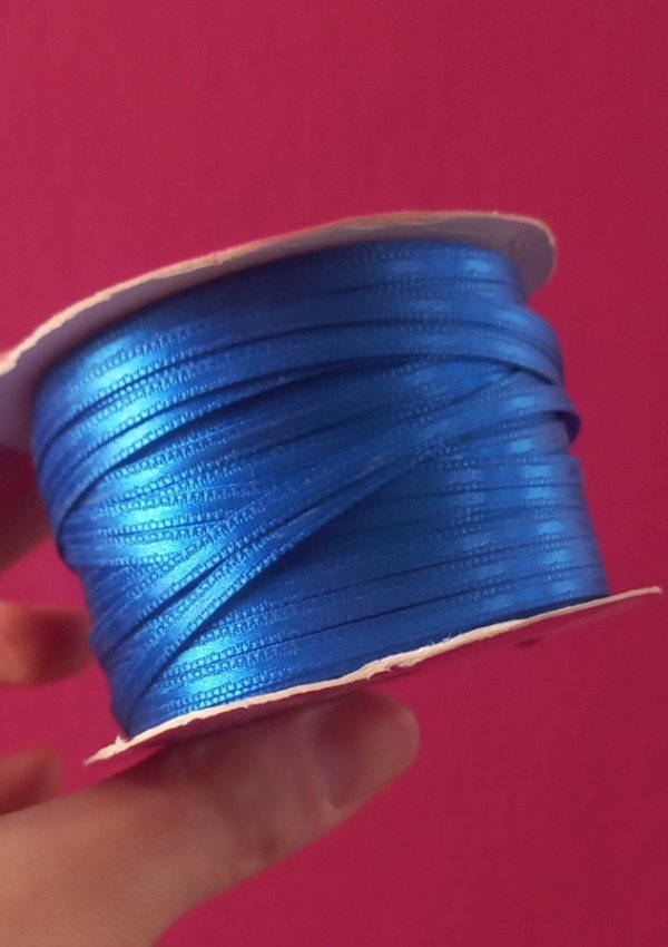 Producto - REMANENTE CINTA DE RASO NÚMERO 0 COLOR AZUL FRANCIA X 69 METROS