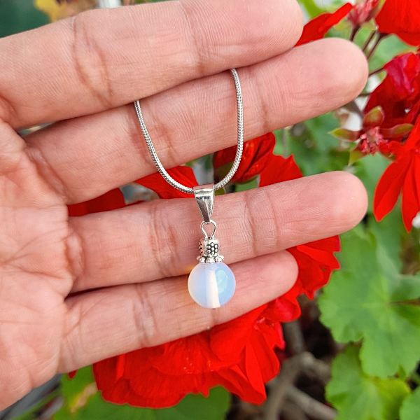 Producto - Collar esfera Piedra de Luna