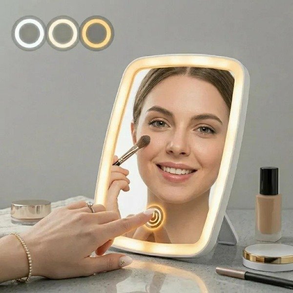 Producto - ESPEJO CUADRADO LED RECARGABLE - 0