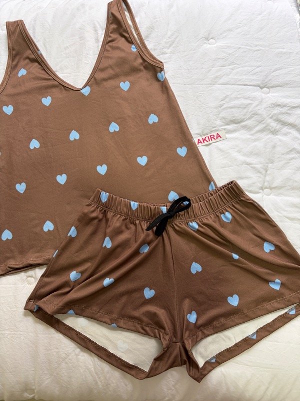 Producto - Pijama corazones chocolate - 5