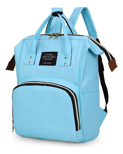 Producto - Mochila maternal celeste