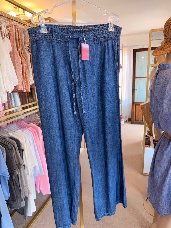 Producto - Pantalón wide leg con elástico