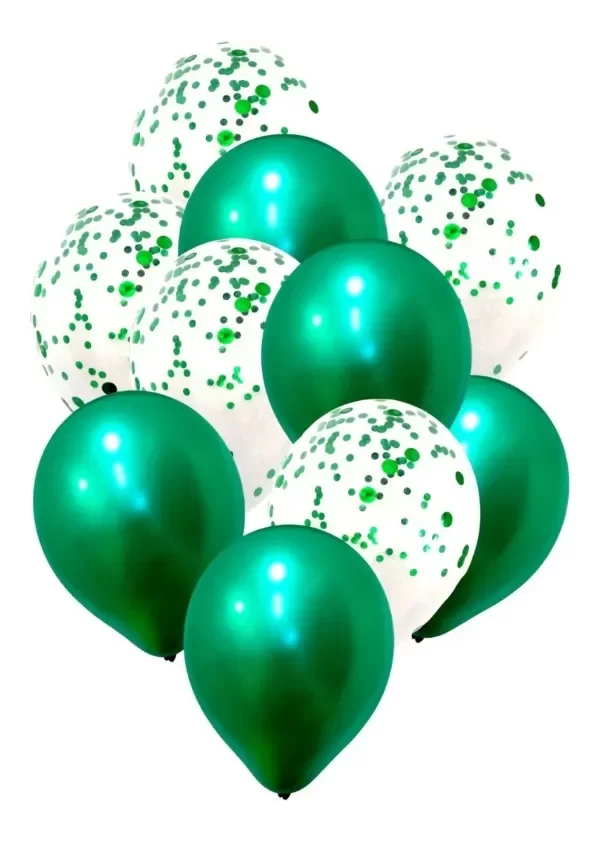 Producto - Kit globo confetti verde x 10