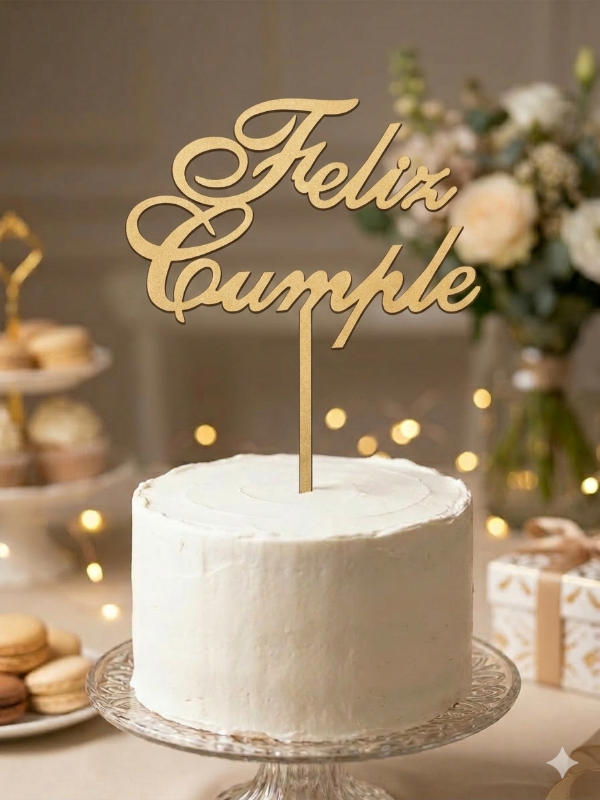 Producto - Topper Cumple fibrofacil