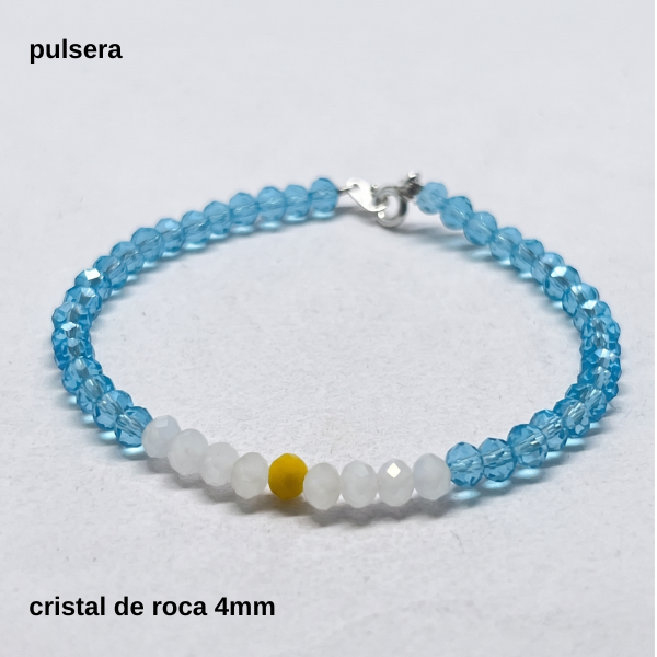 Producto - PULS #FP - Pulsera cristal de roca 4mm Argentina (DOLAR)