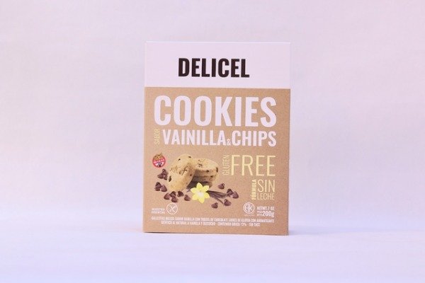 Producto - COOKIES SABOR VAINILLA CON CHIPS DE CHOCOLATE - DELICEL 200GR