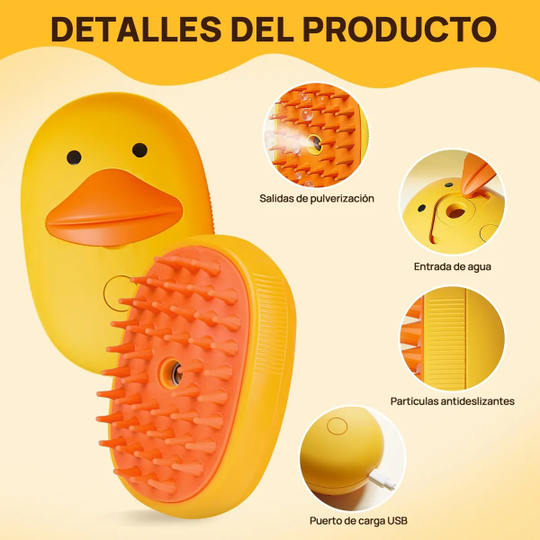 Producto - CEPILLO A VAPOR, MASAJEADOR PARA MASCOTAS