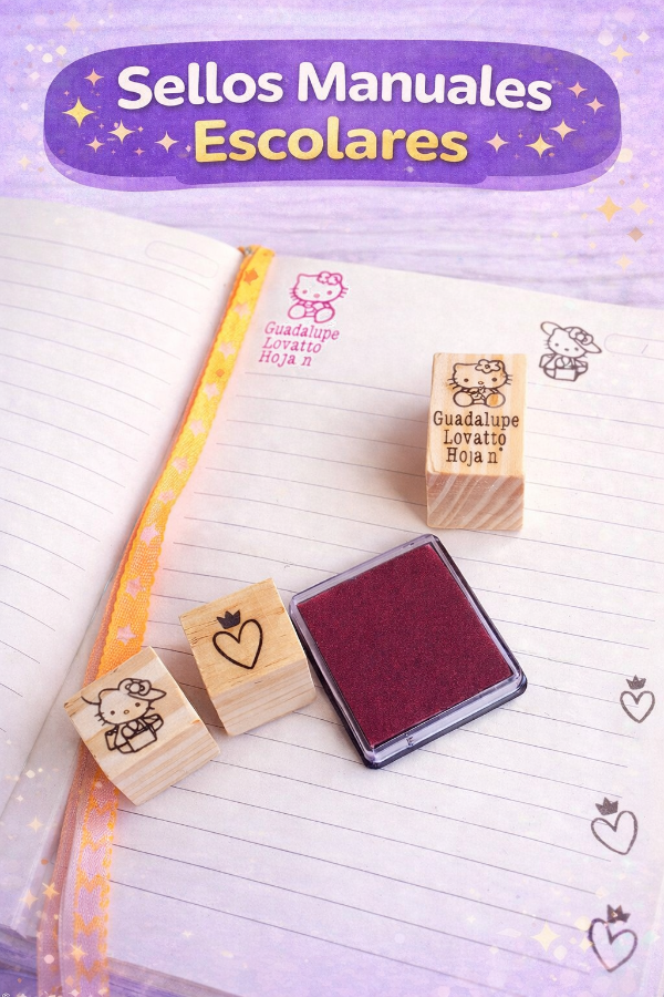 Producto - Sello manual personalizado más almohadilla