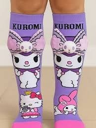 Producto - MEDIAS 3D Kuromi, Hello Kitty y My Melody Best Friends