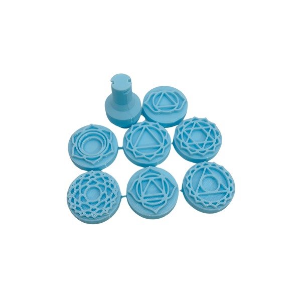 Producto - Sellos Chakras Cerámica Fondant Manualidades Stamp