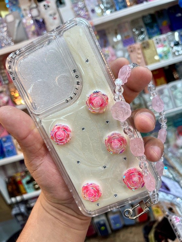 Producto - Funda 360 Rosas 3D con strap Redmi Note 13/Poco x6 pro