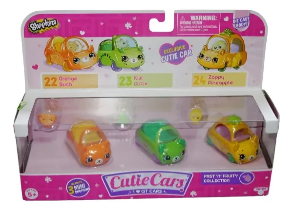 Producto - Shopkins Cutie Cars Vehiculos X 3 Rush Kiwi Zappy