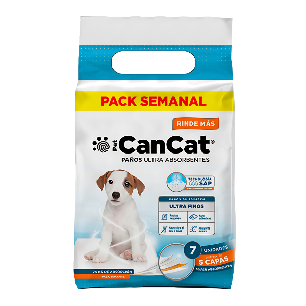 Producto - Paños Educativos Cancat 60 x 60 Cm Por 7 Unid