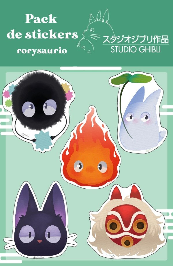 Producto - Pack stickers - Ghibli