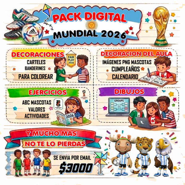 Producto - NUEVO KIT ESCOLAR MUNDIAL 2026