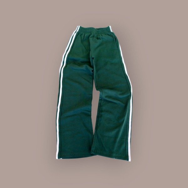 Producto - Pantalon ancho verde con rayas con friza