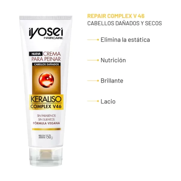 Producto - CREMA PARA PEINAR KERALISO - 150 grs. - 1