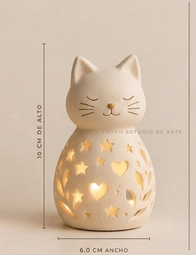 Producto - Pack Souvenir con Vela LED  Gatito Luma - 2
