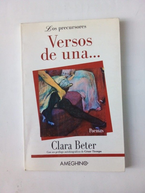 Producto - Versos de una - Clara Beter César Tiempo - Ameghino 1998