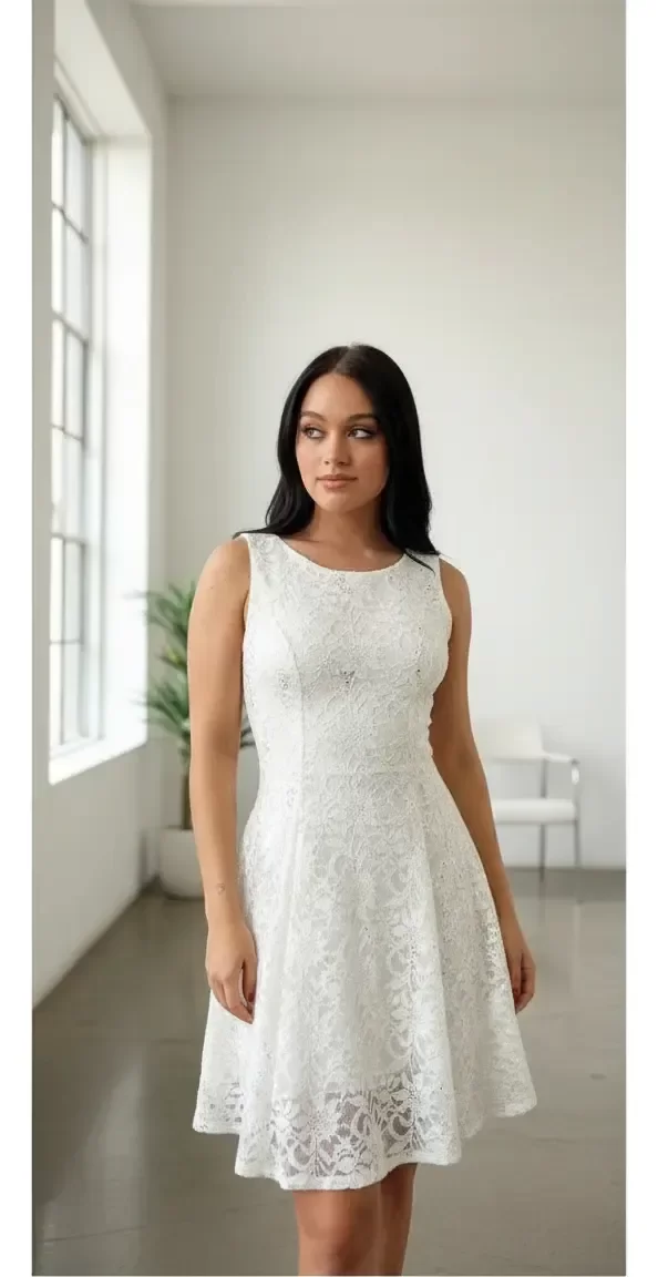 Producto - Vestido corto de encaje evace - 6