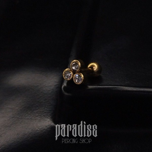 Producto - Hélix Triple Strass Gold