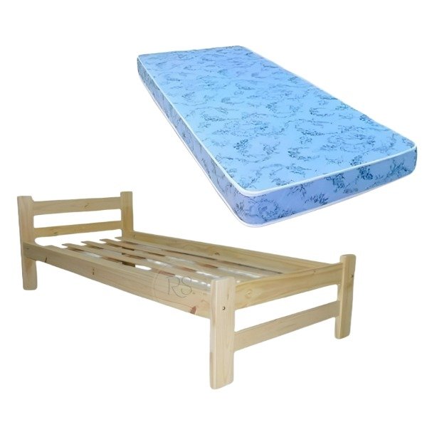 Producto - Combo cama 1 plaza + colchón eco
