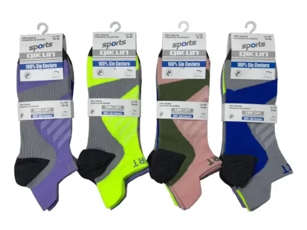 Producto - LL142 - Quikun - Soquetes de Hombre Algodón Sport x Docena - 2