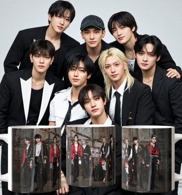 Producto - plantillas para taza del STRAY KIDS - 1