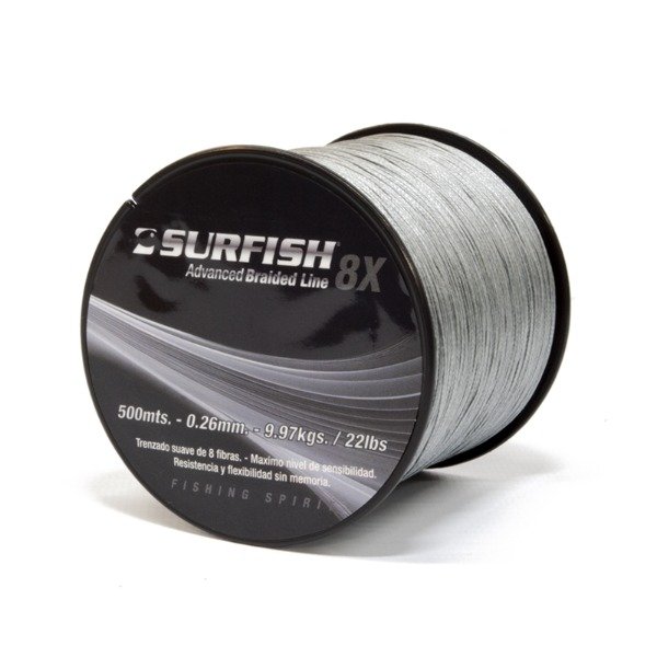 Producto - Multifilamento Surfish 0.10MM Advanced Braided line 8 HEBRAS por 500mts