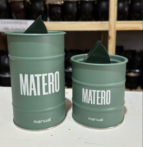Producto - Yerbero y Azucarero Lata Verde