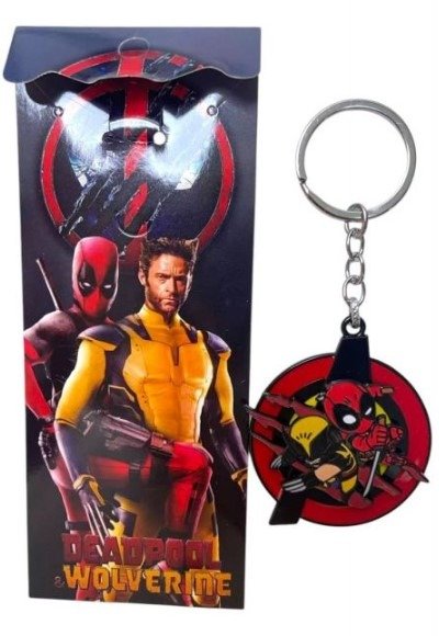 Producto - Llavero Wolverin-Deadpool giratorio