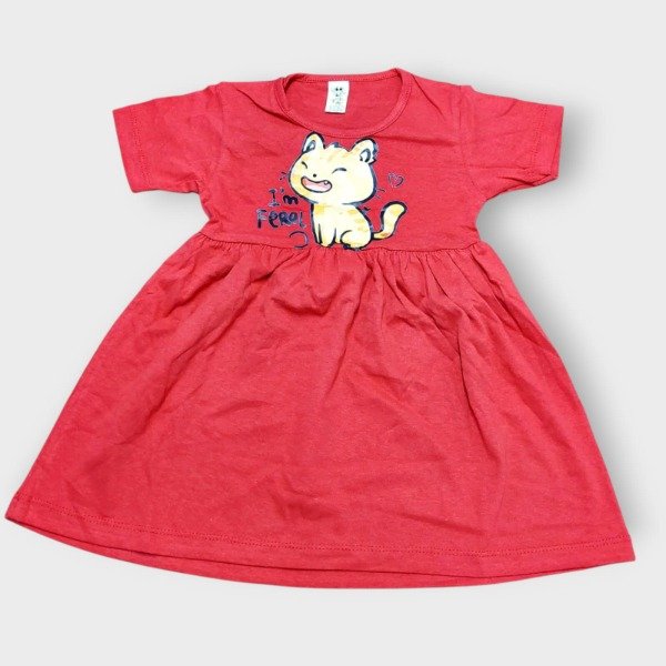Producto - Vestido Beba Gatito Rojo T2