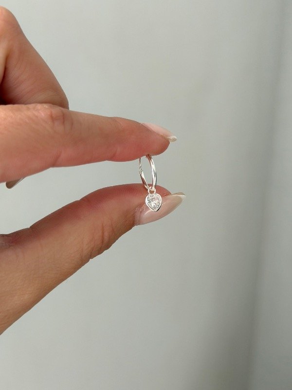 Producto - Argolla dije corazón cubic 12mm (unidad) - 0