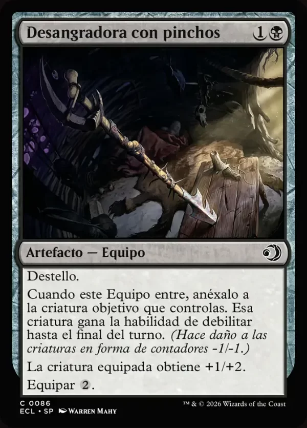 Producto - Desangradora con Pinchos / Barbed Bloodletter #86  Lorwyn Eclipsed  ESP