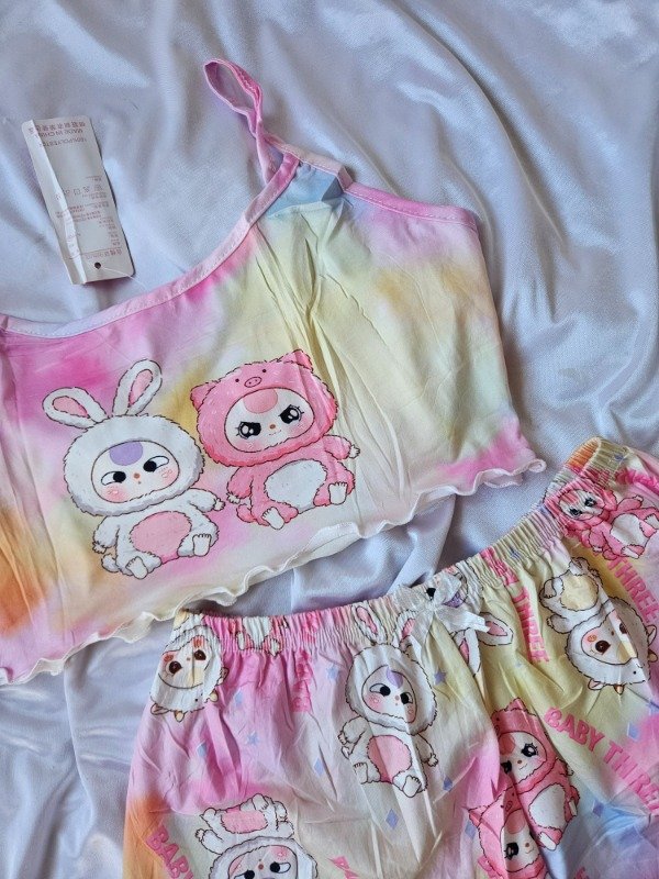Producto - PIJAMA IMPORTADO CORTO (A58 D) LABUBU - 2