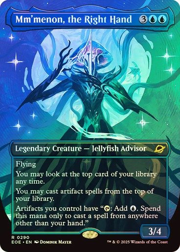 Producto - Mm'menon, the Right Hand #290 Borderless Triumph Foil  Edge of Eternities