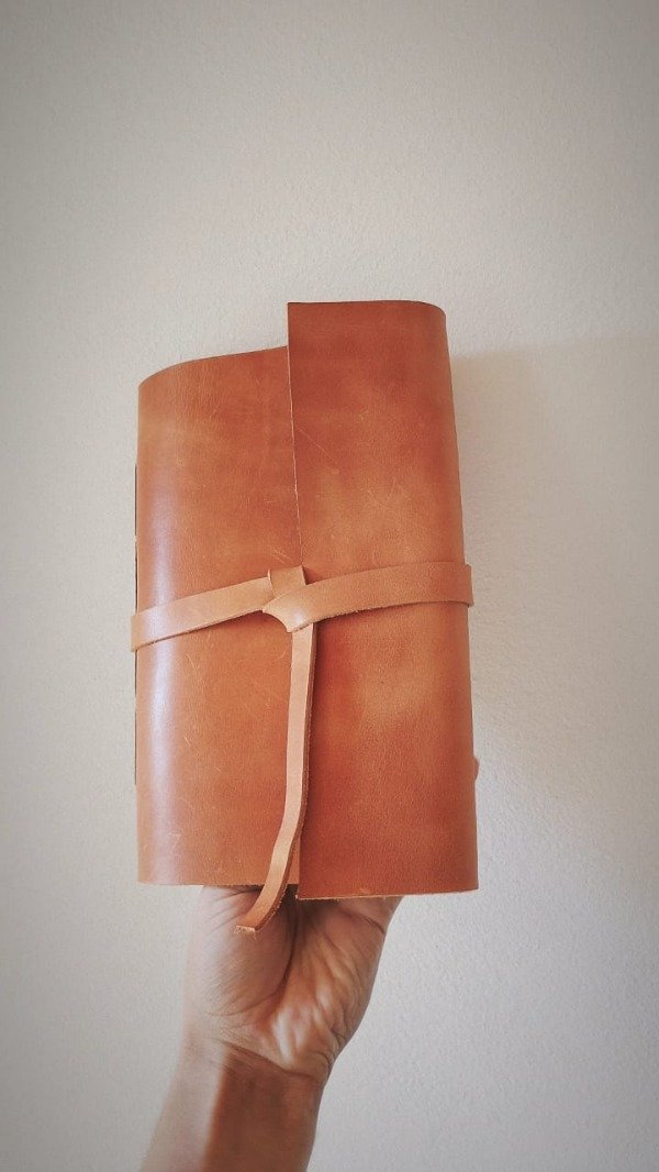 Producto - Cuaderno rustico de cuero natural tamaño a5