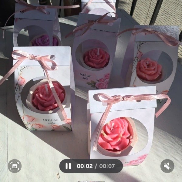 Producto - Vela Rosa - Souvenir artesanal - 4