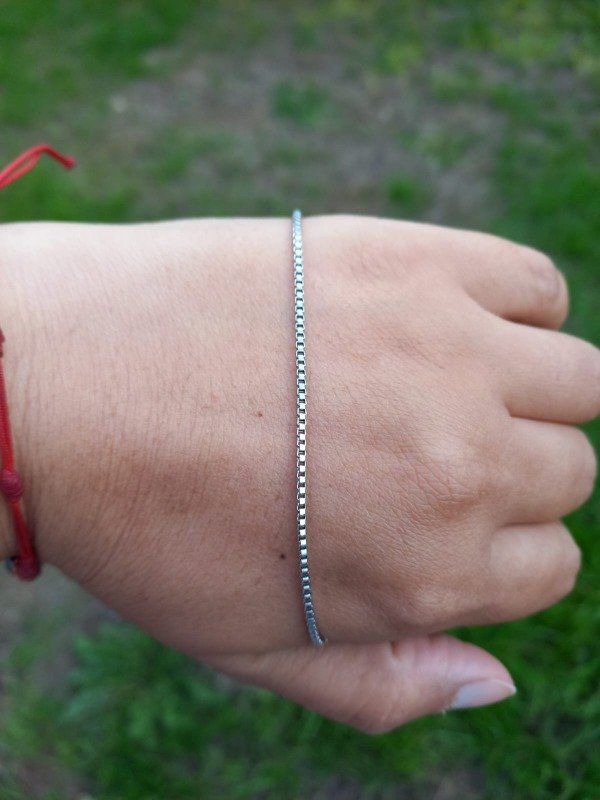 Producto - Cadena AQ Veneciana cuadrada 1,5mm largo 45 cm