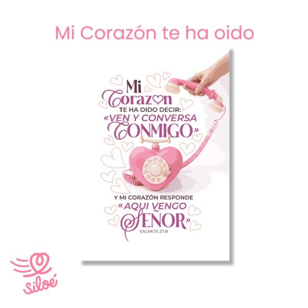 Producto - Cuaderno de Oración - Mi Corazón te ha oído  - Abrochado