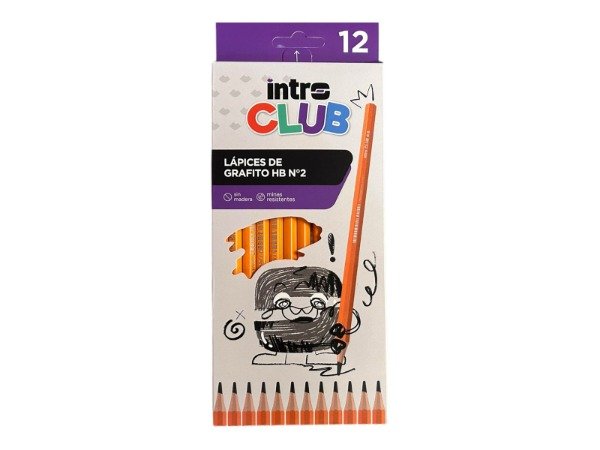Producto - Lápices Grafito hb intro Estuche x 12