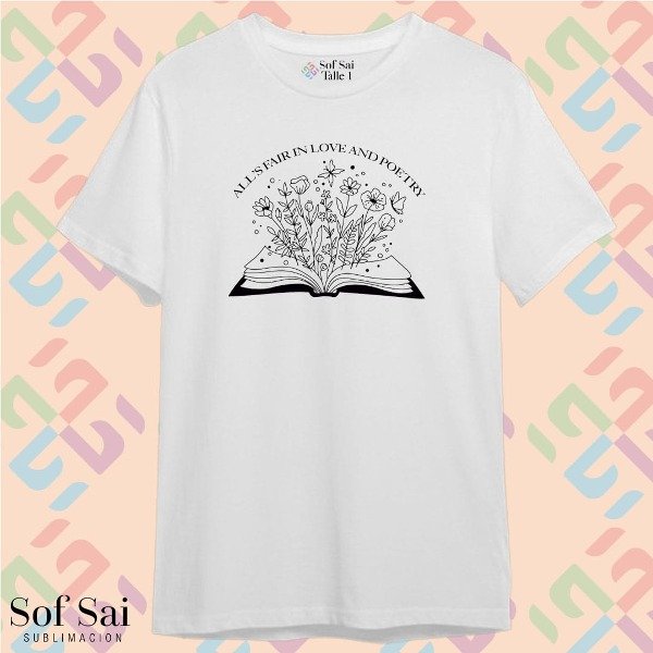 Remera love and poetry