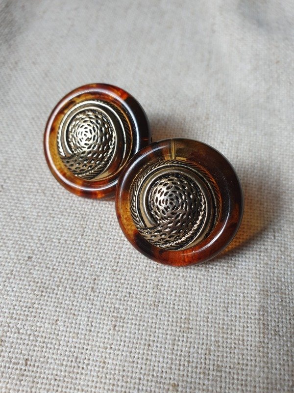 Producto - Aros Clips Gold Caramel - 0
