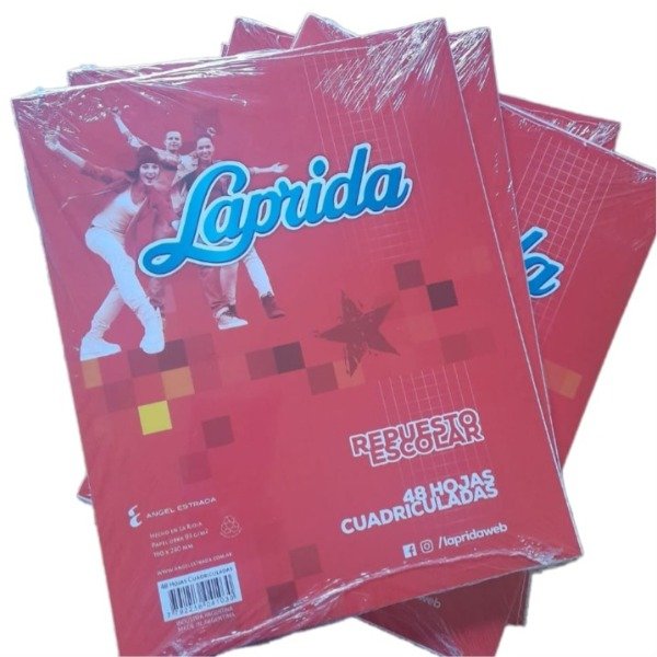 Producto - Repuesto 48 hojas N3 LAPRIDA cuadriculadas