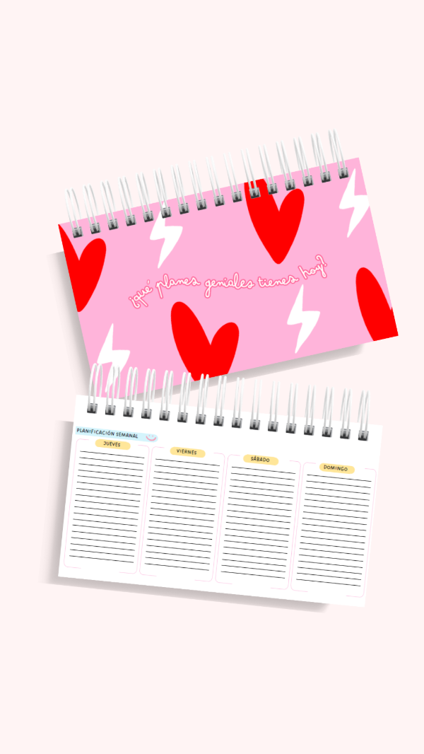 Producto - Planner Perpetuo Pocket Semanal Pequeño, práctico y siempre a mano MOD5