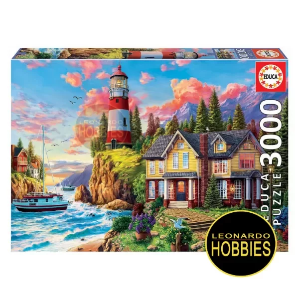 Producto - Faro cerca del Océano 3000 Piezas Educa 18507